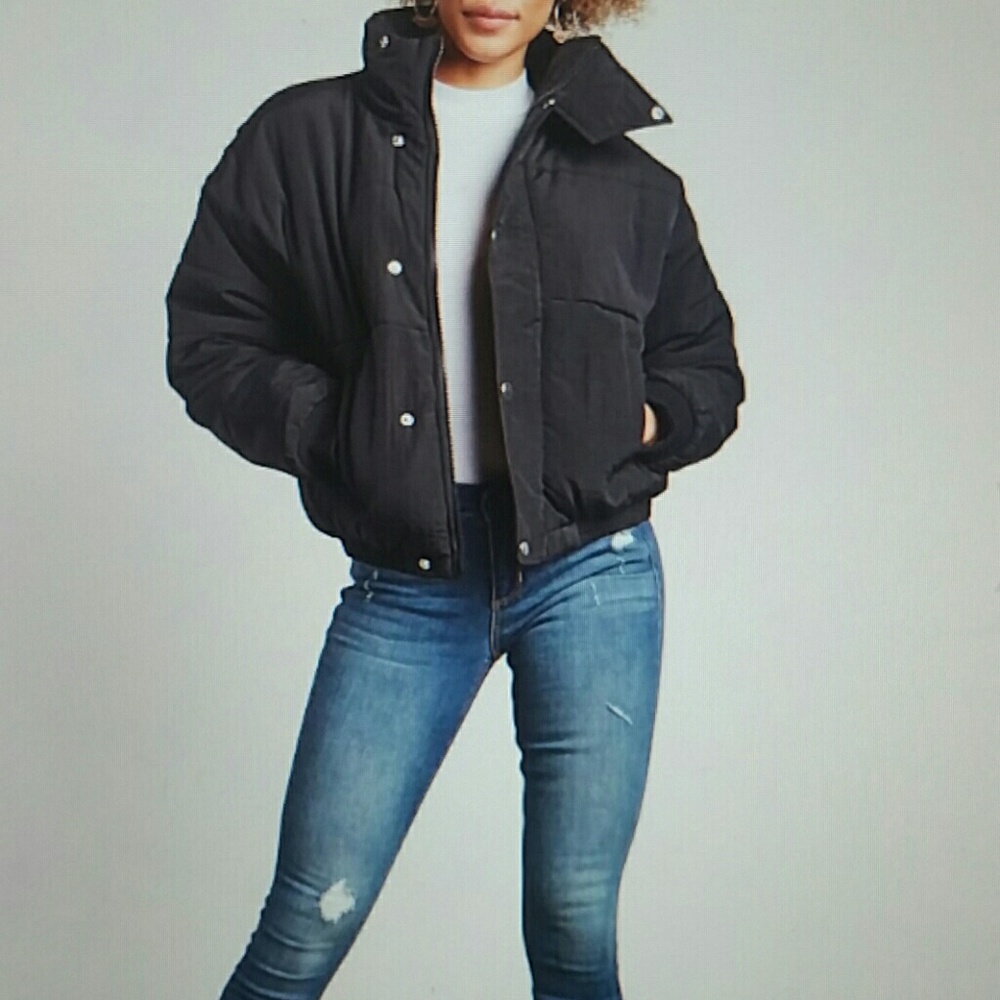 Primrose Button up Puffy Jacket - Picture 2 of 5